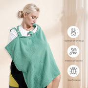 Built-in fan breastfeeding cooling cover