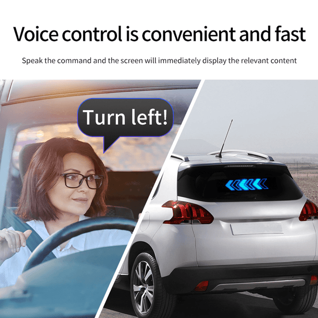 DIY Car LED Screen with 8000+ Animations and Easy App Sync