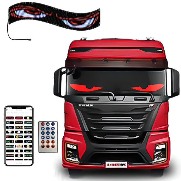 DIY Car LED Screen with 8000+ Animations and Easy App Sync