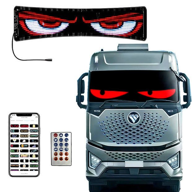 DIY Car LED Screen with 8000+ Animations and Easy App Sync