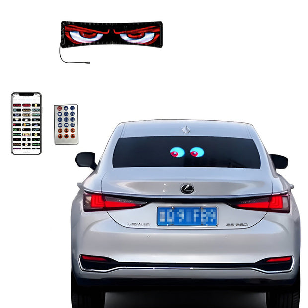 DIY Car LED Screen with 8000+ Animations and Easy App Sync