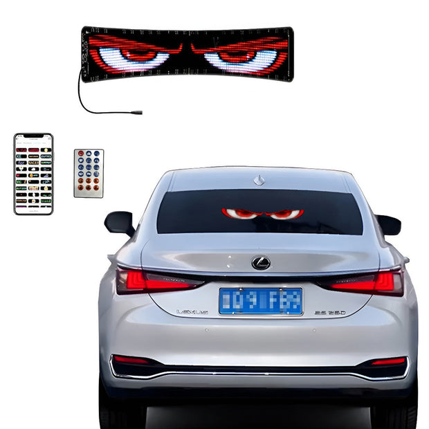 DIY Car LED Screen with 8000+ Animations and Easy App Sync