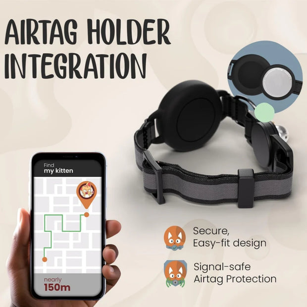 Cat anti-wandering positioning collar