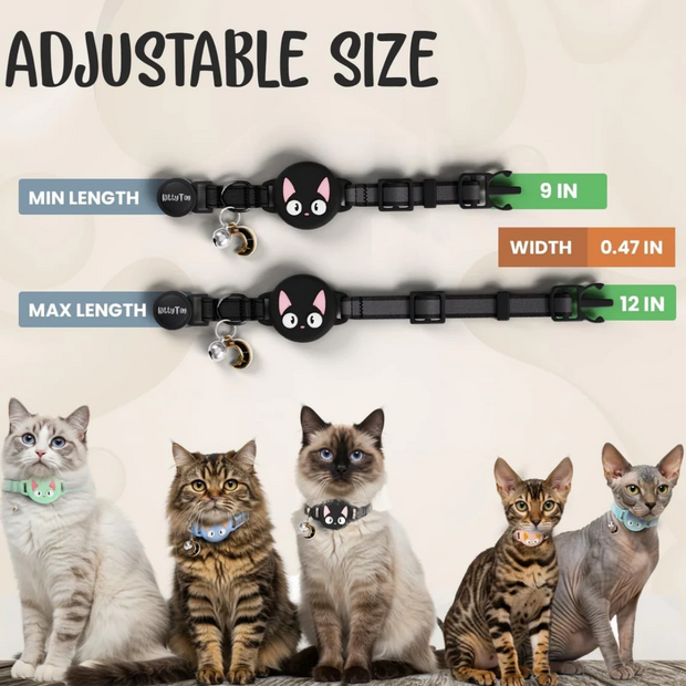 Cat anti-wandering positioning collar