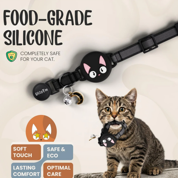 Cat anti-wandering positioning collar